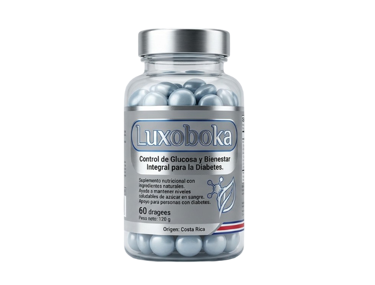 Envase del suplemento alimenticio Luxoboka